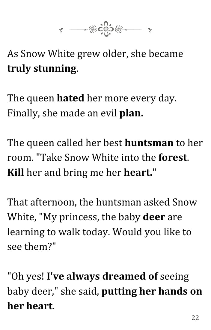 Blancanieves Ebook PDF & MP3: Traducciones al Español Simple English Books