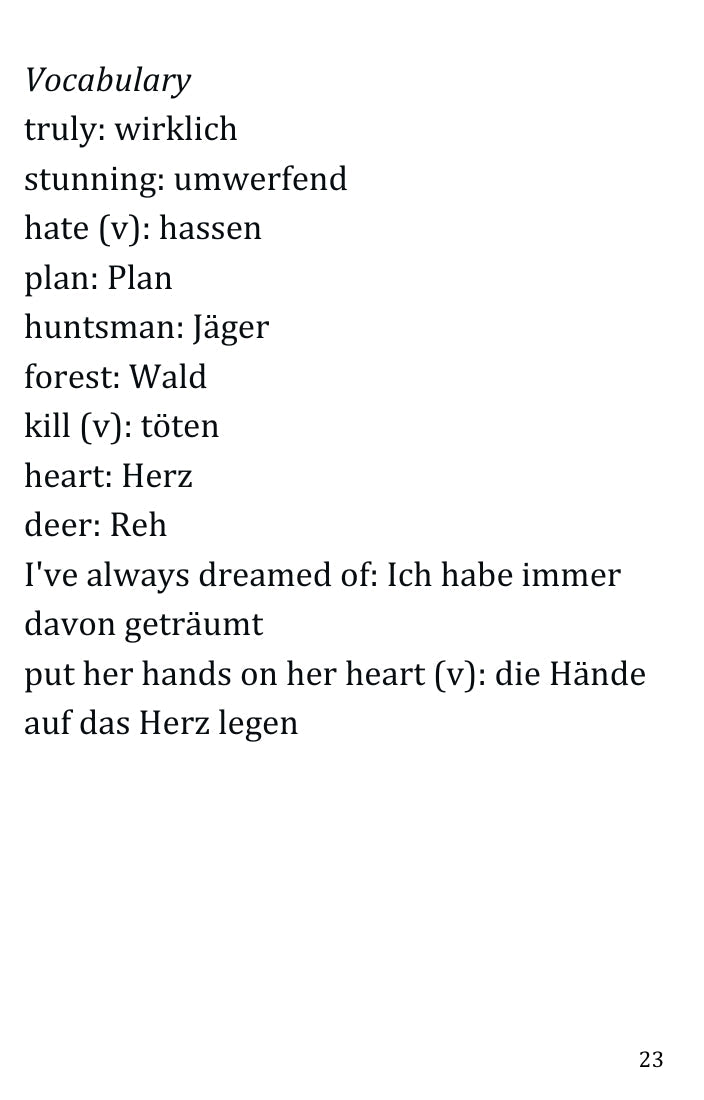 Schneewittchen Ebook PDF & MP3: Übersetzungen ins Deutsche Simple English Books