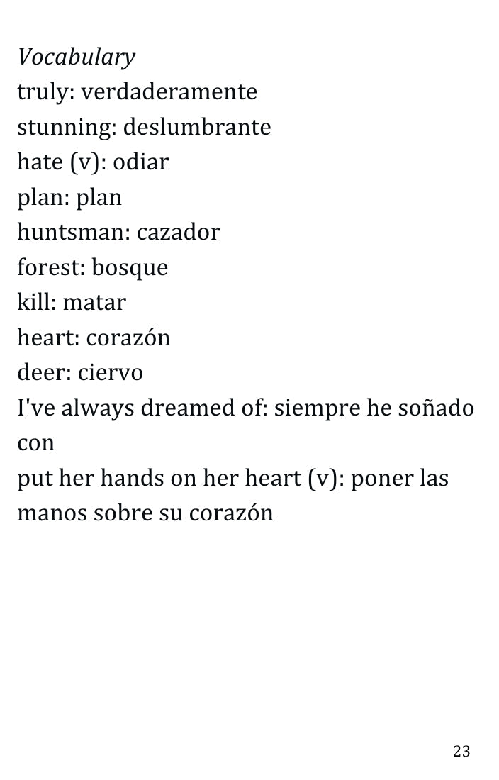 Blancanieves Ebook PDF & MP3: Traducciones al Español Simple English Books