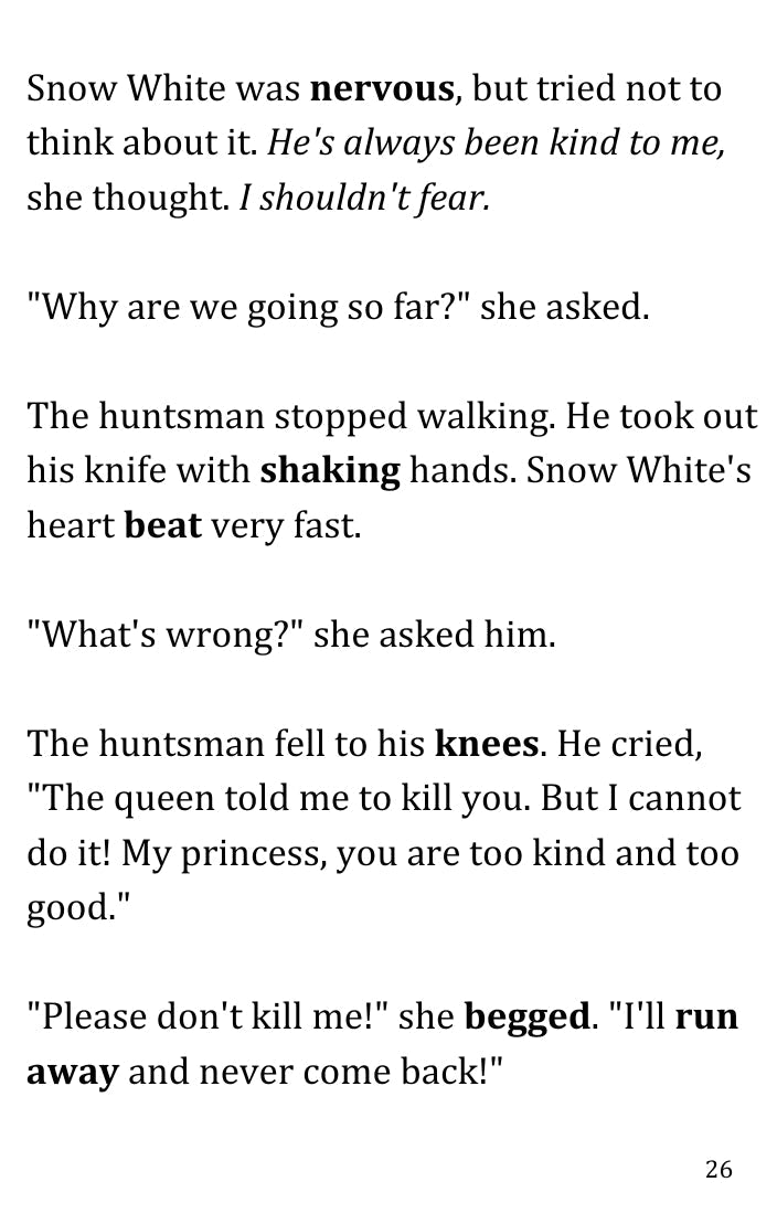 Blancanieves Ebook PDF & MP3: Traducciones al Español Simple English Books