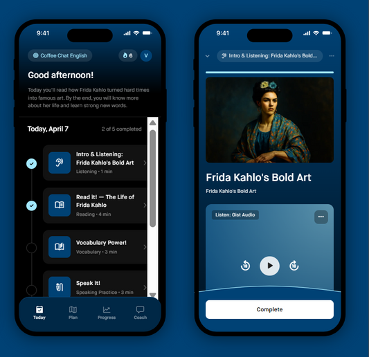 Coffee Chat English • Speak Daily with AI • English Fluency App