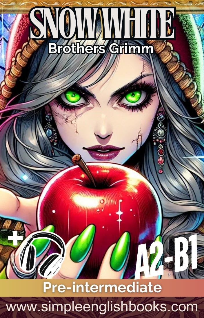 Snow White Ebook PDF & MP3 (4400 Words, A2-B1) Simple English Books